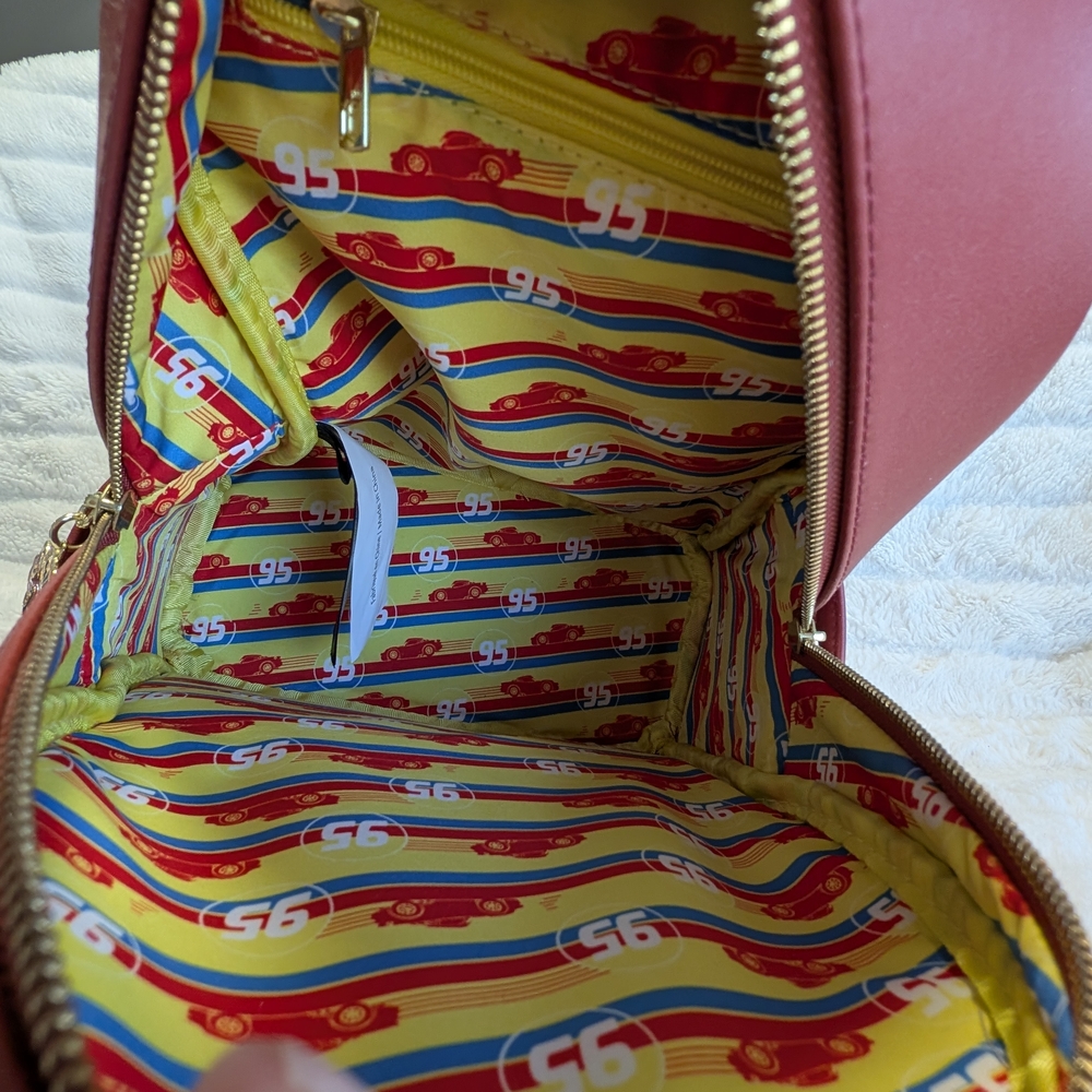 Loungefly Disney Pixar Cars Lightning McQueen Radiator Springs Mini Backpack - Picture 7 of 7